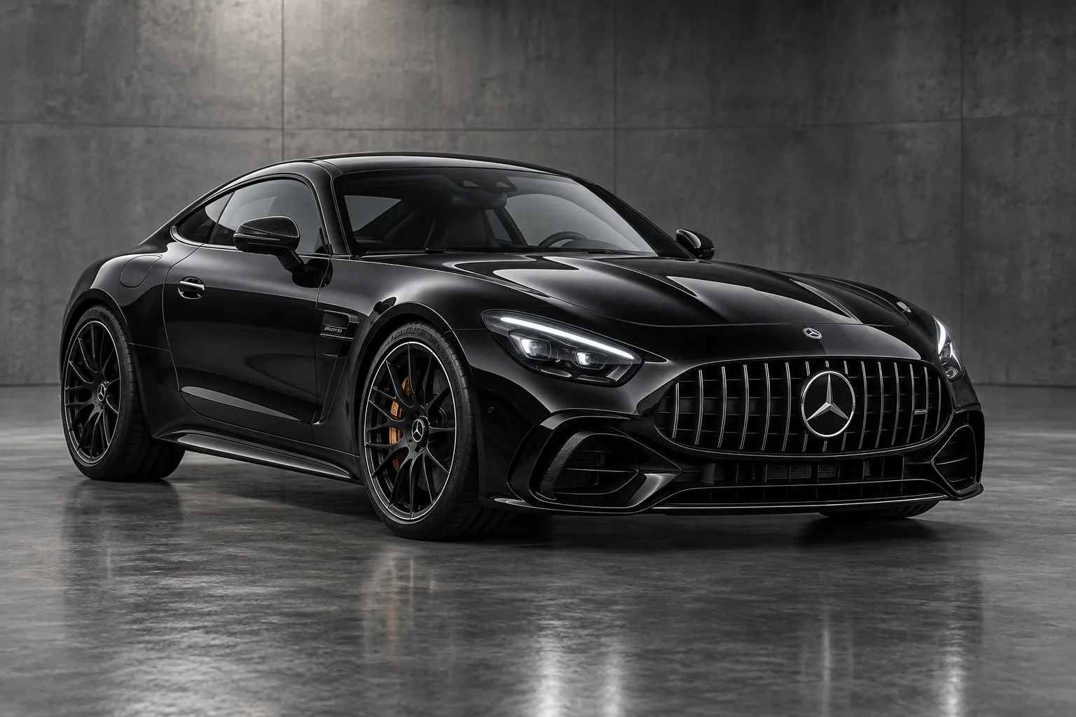 Illustrative front three-quarter view of a 2025 Mercedes-AMG GT 63