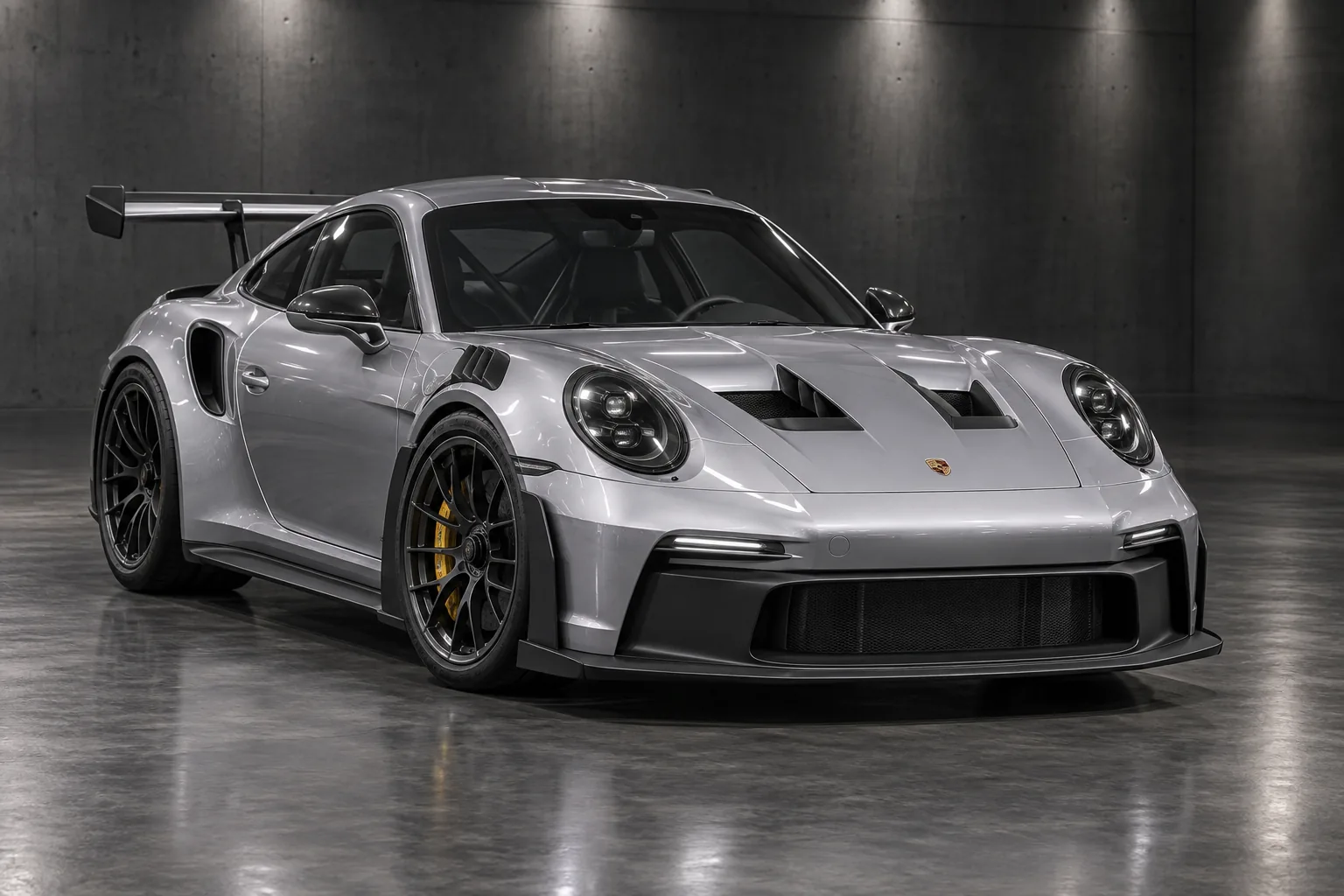 Illustrative front three-quarter view of a 2025 Porsche 911 GT3 RS